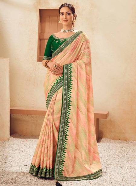 Cream Colour KAVIRA SURBHI 2 Heavy Wedding Wear Fancy Designer Latest Saree Collection 308